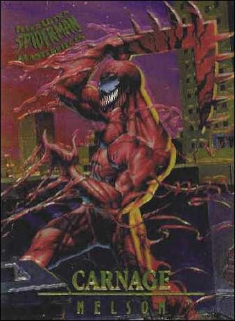 Fleer Ultra Spider-Man (Masterpieces Subset) card 2 Carnage (Nelson)