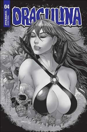Draculina (2022) issue 4-K Collette Turner 1:7 Black & White Cover