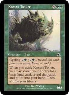Magic the Gathering: Onslaught (Base Set) card 272 Krosan Tusker