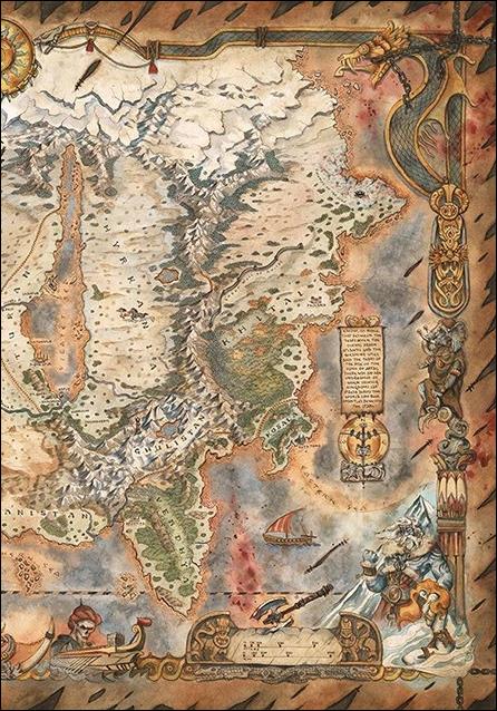 Conan the Barbarian (2023) issue 1-G Francesca Baerald Map Wraparound Cardstock Cover