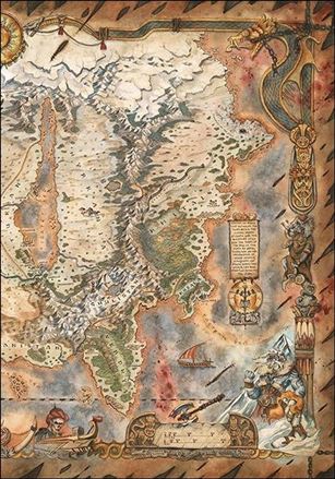 Conan the Barbarian (2023) issue 1-G Francesca Baerald Map Wraparound Cardstock Cover