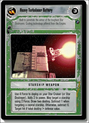 Star Wars: Death Star II Limited (Base Set) card 182 Heavy Turbolaser Battery