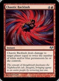 Magic the Gathering: Eventide (Base Set) card 49 Chaotic Backlash