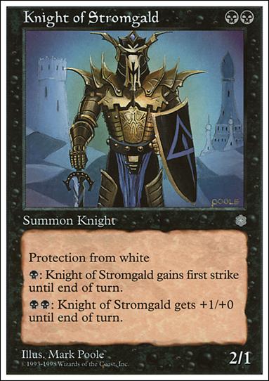 Magic the Gathering: Anthologies (Base Set) card 26 Knight of Stromgald