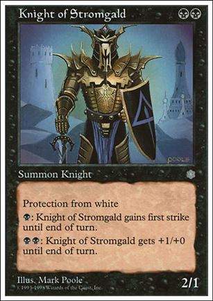 Magic the Gathering: Anthologies (Base Set) card 26 Knight of Stromgald
