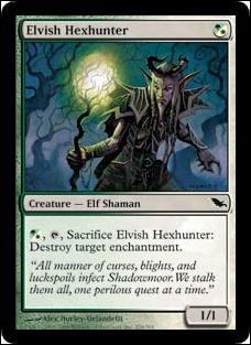 Magic the Gathering: Shadowmoor (Base Set) card 226 Elvish Hexhunter