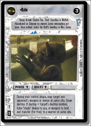 Star Wars: Premiere Limited (Base Set) card 167 Kabe