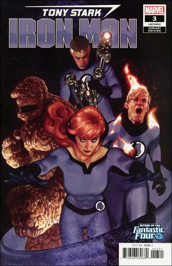 Tony Stark: Iron Man issue 3-B Adam Hughes Return of the Fantastic Four Cover