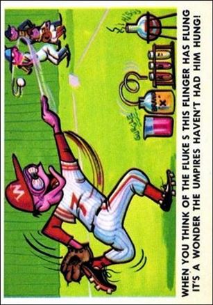 Baseball Weird-Ohs (Base Set) card 42 Fluke Flinger