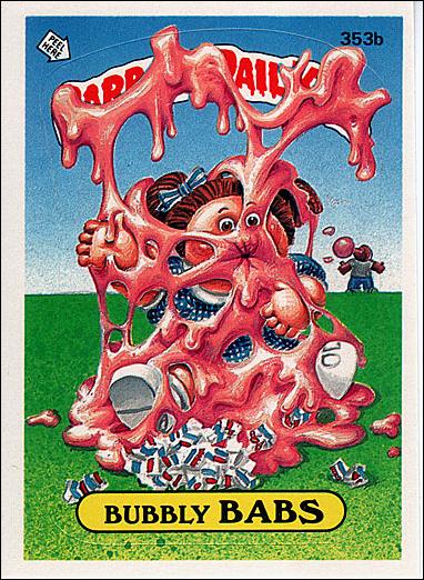 Garbage Pail Kids: Series 09 (Base Set) card 353b Bubbly Babs