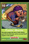 Garbage Pail Kids All-New Series 4 (Game Card Subset) card GPK10 Fartin' Martin - Foil Border