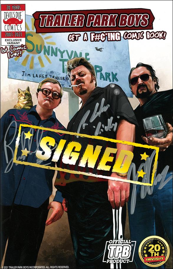 Trailer Park Boys: Get a F#¢*!ng Comic Book issue 1-E Joel H. Herrera 1:50 Foil Stamped Signed Cover