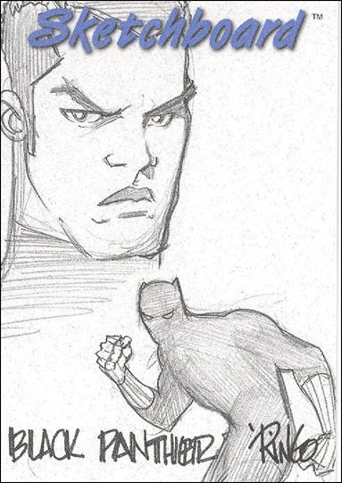 Marvel Creators Collection '98 (Sketchboard Subset) card 10-D Black Panther (White)