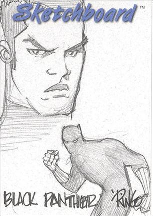 Marvel Creators Collection '98 (Sketchboard Subset) card 10-D Black Panther (White)