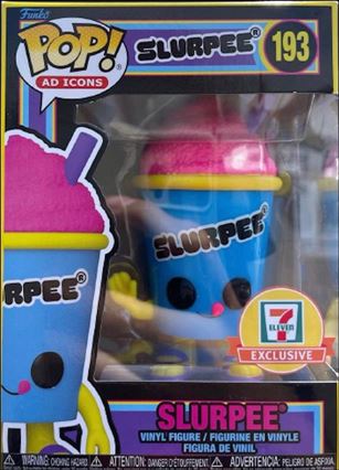 POP! Ad Icons figure 193 Slurpee (Blacklight) (Blue Cup) 7-Eleven Exclusive