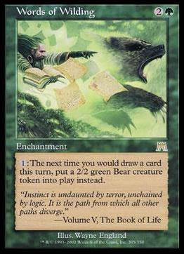 Magic the Gathering: Onslaught (Base Set) card 305 Words of Wilding