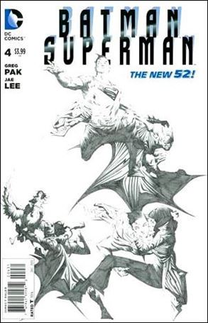 Batman/Superman (2013) issue 4-E Jae Lee 1:100 Sketch Cover
