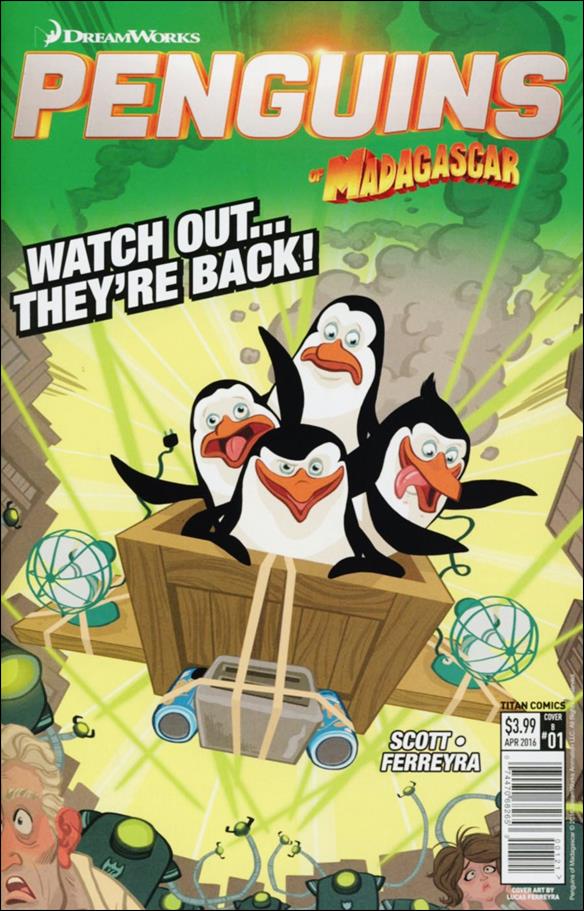 Penguins of Madagascar (2016) issue 1-B Lucas Ferreyra Alternate Cover 