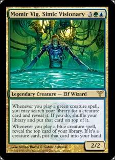 Magic the Gathering: Dissension (Base Set) card 118 Momir Vig, Simic Visionary