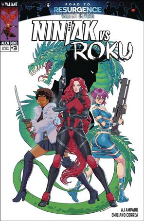 Ninjak Versus Roku issue 3 Richard Ortiz Cover