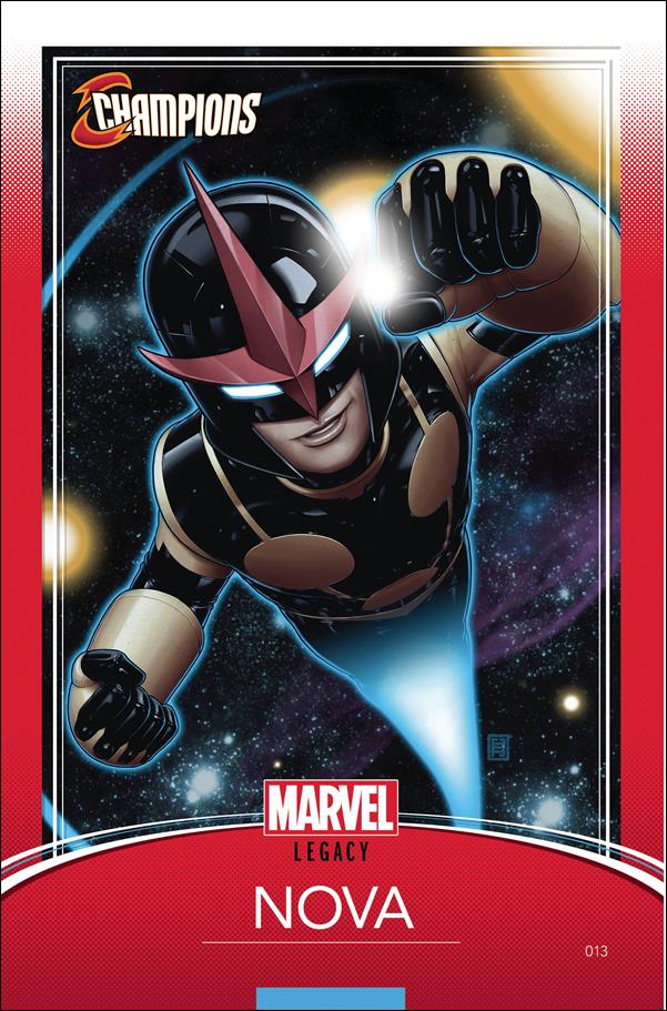 Champions (2016) issue 13-C John Tyler Christopher Trading Card Cover