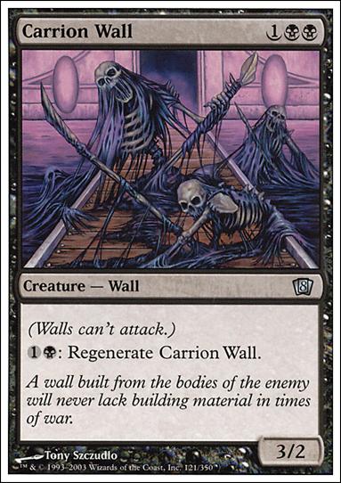 Magic the Gathering: 8th Edition (Base Set) card 121 Carrion Wall
