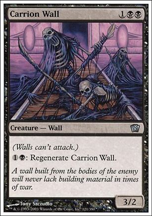 Magic the Gathering: 8th Edition (Base Set) card 121 Carrion Wall
