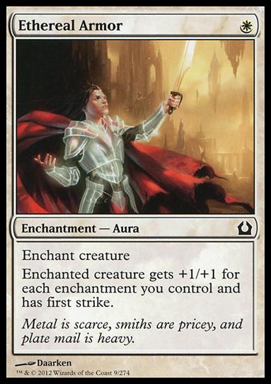 Magic the Gathering: Return to Ravnica (Base Set) card 9 Ethereal Armor