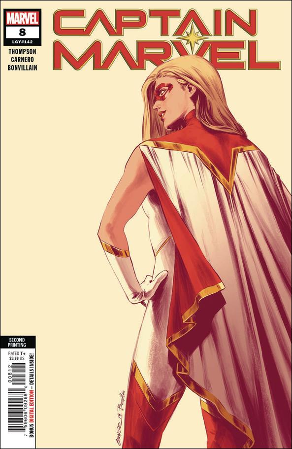 Captain Marvel (2019) issue 8-D Carmen Carnero Cover (2nd Printing)