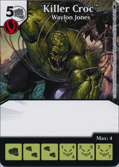 DC Comics Dice Masters Batman card 21 Killer Croc: Waylon Jones