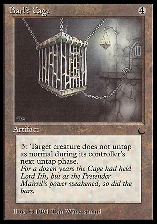 Magic the Gathering: The Dark (Base Set) card 96 Barl's Cage