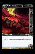 World of Warcraft: March of the Legion (Base Set) card 256 Bloodstained Ravager Gauntlets