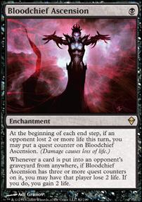 Magic The Gathering: Zendikar (Base Set) card 82 Bloodchief Ascension