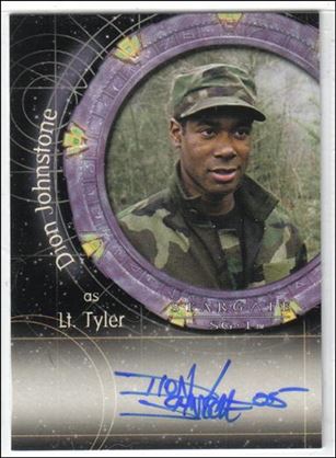 Stargate SG-1: Season 7 (Autograph Subset) card A56 Dion Johnstone as Lt. Tyler (Limited)