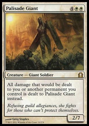 Magic the Gathering: Return to Ravnica (Base Set) card 15 Palisade Giant