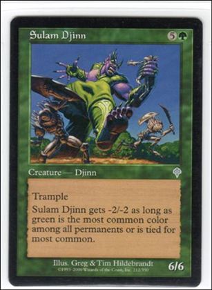 Magic the Gathering: Invasion (Base Set) card 212 Sulam Djinn