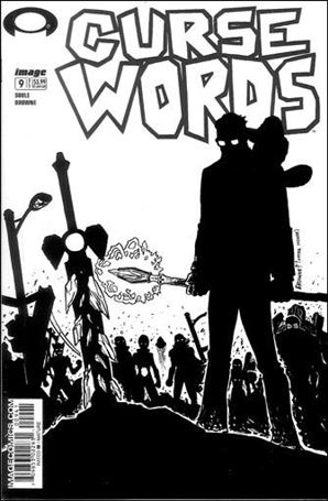 Curse Words issue 9-D Ryan Browne Walking Dead #6 B/W Tribute Cover