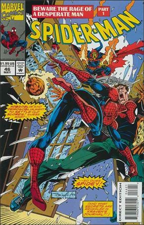 Spider-Man (1990) issue 46-C Blue Background Cover