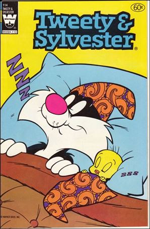 Tweety and Sylvester (1963) issue 114-B White Logo