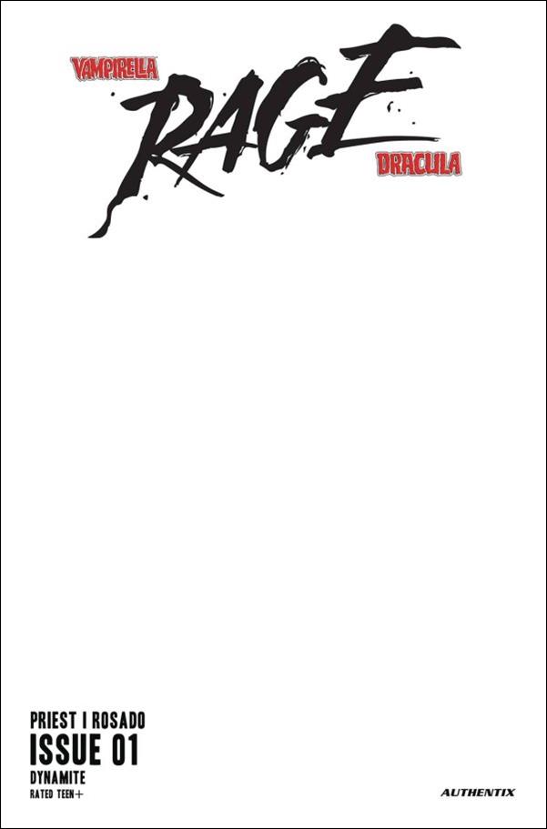 Vampirella / Dracula: Rage issue 1-F Blank Authentix Cover