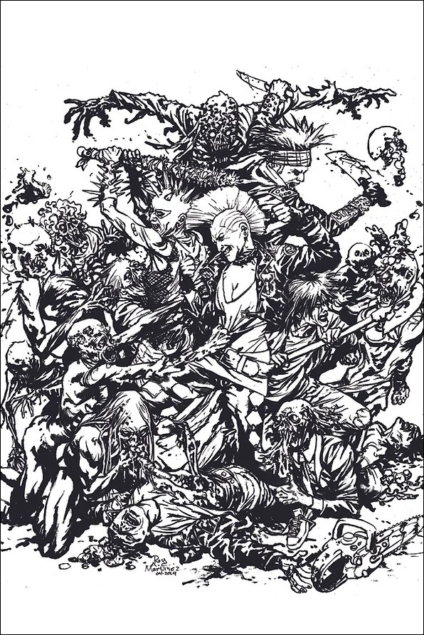 Return of the Living Dead (2024) issue 1-K Roy Alan Martinez B&W Virgin Cover 1/350