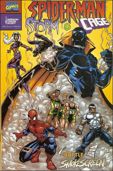 Spider-Man, Storm and Luke Cage issue 1-B Blue ACS Logo