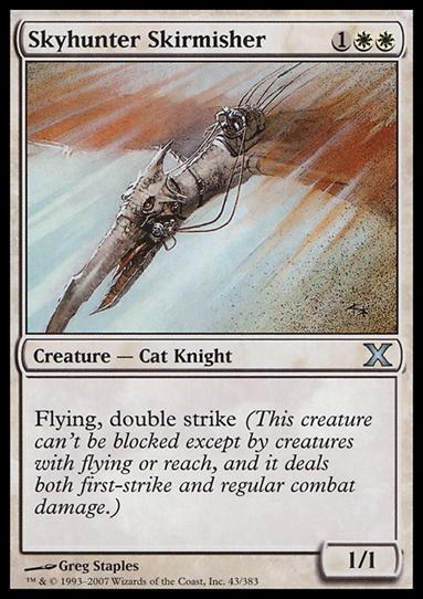Magic the Gathering: 10th Edition (Base Set) card 43 Skyhunter Skirmisher