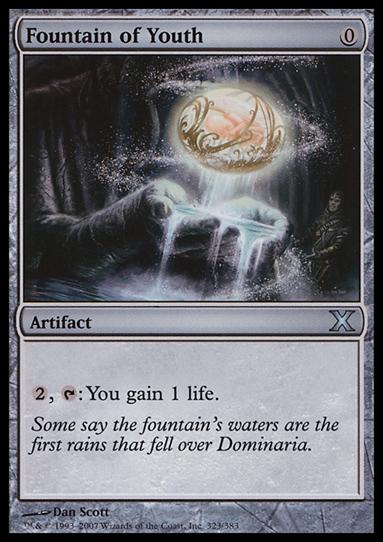 Magic the Gathering: 10th Edition (Base Set) card 323 Fountain of Youth