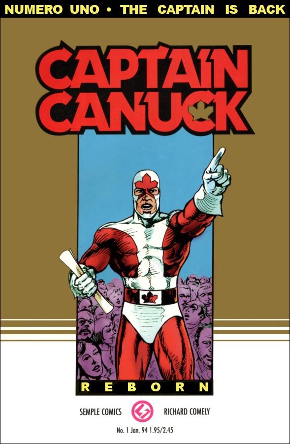 Captain Canuck Reborn issue 1-C Unbagged Gold Cover