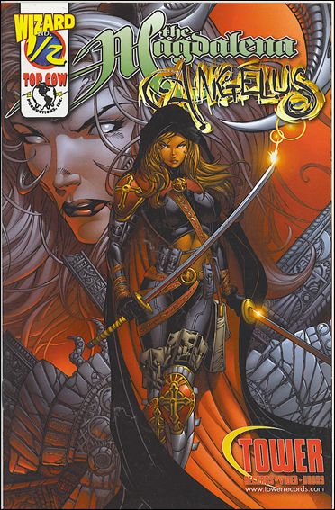 Magdalena/Angelus issue 1/2-C Wizard Edition Tower Records Cover