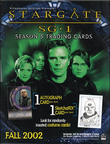 Stargate SG-1: Season 5 card 7 Sell Sheet