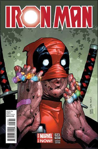 Iron Man (2013) issue 23-D Leonard Kirk Deadpool Cover