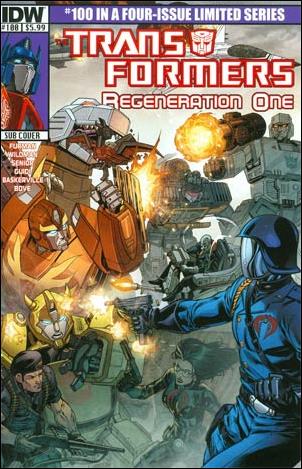 Transformers: Regeneration One issue 100-C Robert Atkins Subscription Cover