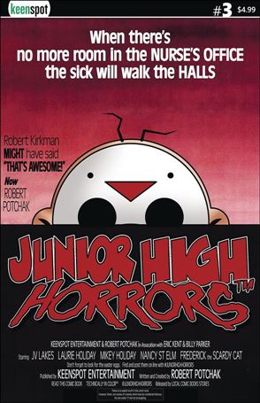 Junior High Horrors issue 3-B Billy Parker Cover